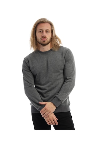 Polostate Erkek Bisiklet Yaka 3 İplik Sweat Antrasit