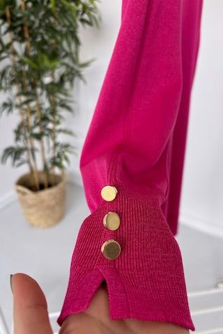 A Form Işıltılı Merserize Tunik - Fuşya
