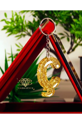 Anahtarlık Harfli Model Kişiye Özel Modeller Açık Gri