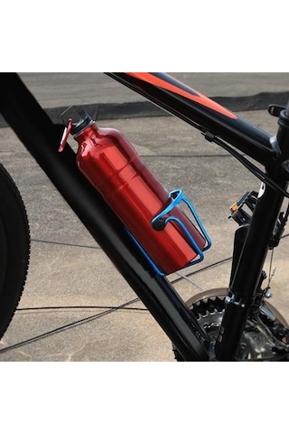 Bisiklet Su Şişe Kafesi Ağır Hizmet Tipi Alüminyum Alaşımlı Evrensel Mtb Bisiklet Bisiklet Su Bardağı Tutucu Depolama Rafı Bisiklet Aksesuarları Siyah