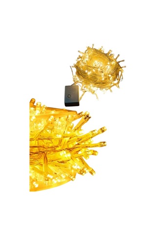 10 Metre Günışığı Led Işık Fişli Dekoratif Ortam Aydınlatması 3 Modlu Led Şerit Işık Sarı