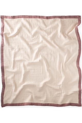 Cigit Kalın Biyeli Çift Kat Ham Battaniye 85x90 Cm Bakır Krem