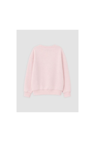 Lc Waikiki Alıta Cıty Farkıyla Pembe Baskılı Kız Çocuk Kalın Sweatshirt Pembe - 930966444 Pembe