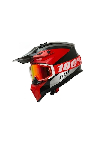 Mtr38x Kırmızı Motosiklet Cross Gözlük Polikarbonat Lens Motocross Gözlüğü Profesyonel