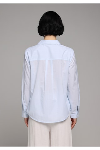 Colin's Colins Regular Fit Shirt Neck Çizgili Kadın Mavi Roll-up Gömlek Cl1081253 Q1.v1 Ble