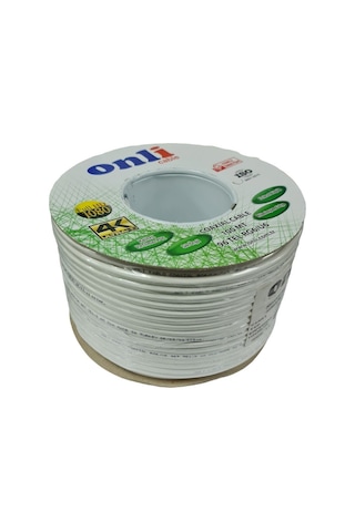 Onli RG6U6 Beyaz Anten Kablosu 100 M 96Tel
