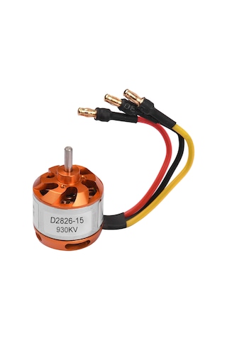 Youmex Model D2826-15 930kv Bakır Rengi Sabit Kanat Uçak/model Uçak Brushless Motor