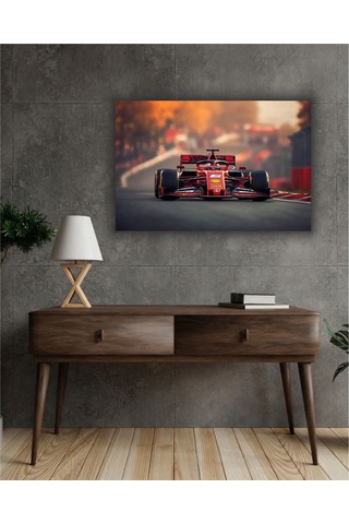 Formula 1 Motors Temalı Dekoratif Cam Tablo -24
