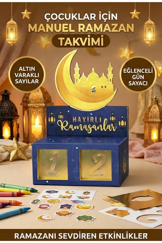 Ramazan Temalı Manuel Gün Sayacı Ramazan Sevdiren Etkinlikler