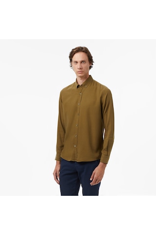 Nautica Erkek Yeşil Classic Fit Gömlek Düz W57232t Yeşil