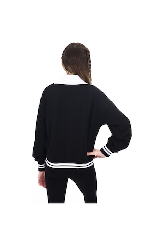 Toontoy Kız Çocuk Okul Sweatshirt Siyah