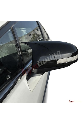 Honda Civic Fb7 Yarasa Ayna Kapağı - Parlak Siyah - Abs Plastik