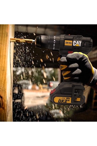Cat DX155.1 18V / 2.0AH Li-ion Çift Akülü Profesyonel Şarjlı Darbeli Matkap