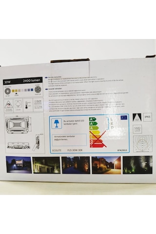 30W Led Projektör Ecolite Gün Işığı(Sarı Işık)