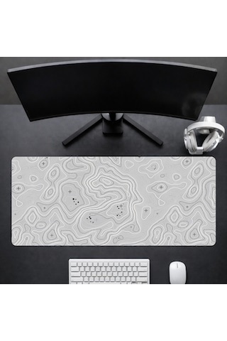 90x40 Cm Oyuncu Gaming Mouse Pad Kaymaz Kauçuk Taban Fare Altlığı Xxl Mousepad Topo Serisi 05