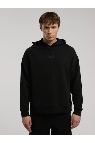 Everlast Ever Relaxed Comfort Kapüşonlu Siyah Erkek Sweatshirt Siyah