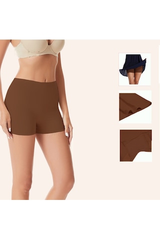 Mistirik Carigna Model Toparlayıcı Ve Sıkılaştırıcı Lazer Kesim Iz Yapmaz Toparlayıcı Boxer Kahve Renk Kahve