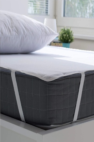 Divanev 70x110 Cm Yastık Kılıflı Sıvı Geçirmez Pamuk Alez Ve Yastık Kılıflı Alez ,, Takım Beyaz