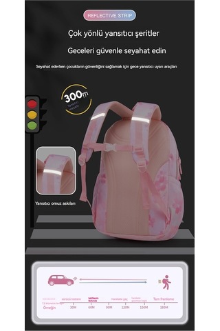 Kuromi Çocuk Okul Çantası Ekose Okul Çantası Büyük-mor 02-65-956 Mor