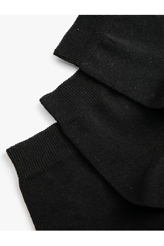 Koton Basic 3'lü Soket Çorap Seti Siyah 4wam80160aa Siyah