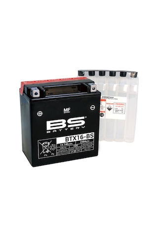 Btx16-bs 2007-2012 Piaggio Mp3 400 Uyumlu Akü Bs Sulu Akü