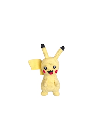 Pikaçu Örme Oyuncak Koyu Sarı