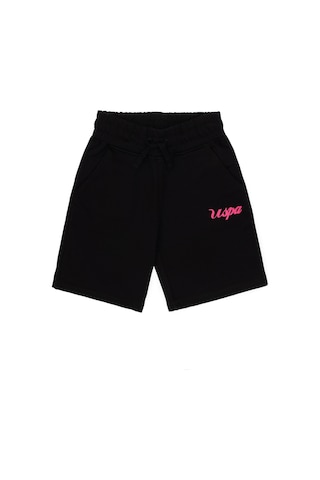 U.s. Polo Assn. Kız Çocuk Siyah Şort Örme 50288689-vr046 Siyah