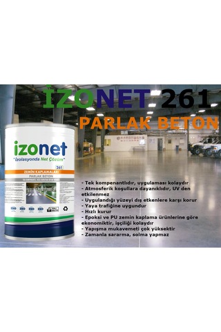 İzonet 261 Parlak Beton 3,5 Kg