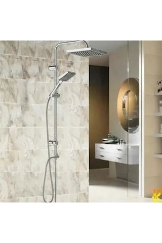 Irmak Premium Robot Yağmurlama Tepe Duş Sistemi Modern Banyo Batarya Seti Çok renkli