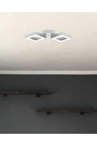 Alato Gri Kasa, Beyaz Işık Modern Plafonyer Led Avize GRİ RENK