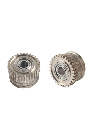 Fosenze Creality K1/k1 Max/k1c Uyumlu Nanokaplı Nikel Kaplı Ekstruder Dişlisi - 3d Yazıcı Aksesuarı 2 Adet Dişli + 2 Vis
