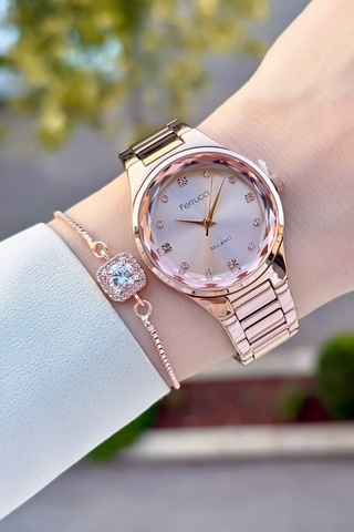 Ferrucci Fcgnct386 Kadın Kol Saati Rose Gold