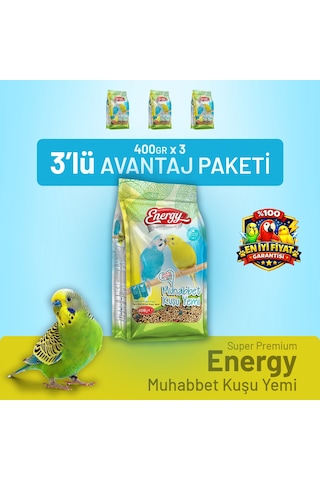 Muhabbet Kuşu Yemi 400 G - 3 Adet
