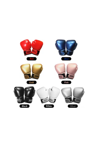 Moveevo Çocuklar İçin Ultra Hafif, Temassız Etkiyi Azaltan, Soluklu, Dayanıklı Pu Deri Boks Eldiveni 3-10 Yaş Altın
