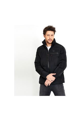 Slazenger ZOMBIE I Erkek Şişme Siyah Mont & Kaban