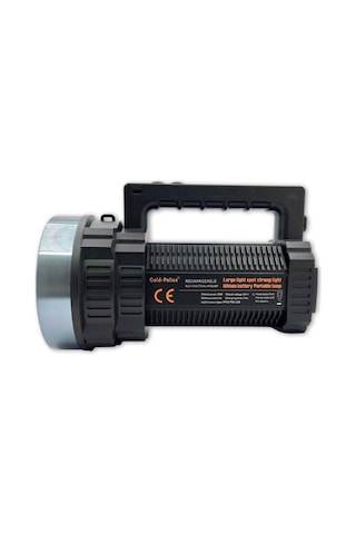 Gold Police Gp-640 Şarjlı El Feneri Projektör 50 Watt Uzun Menzilli Fener Gri