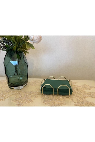 Özel Tasarım Kare Peçetelik Gold