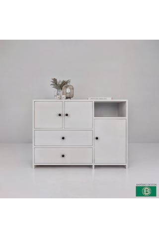 Şifonyer Çok Amaçlı Geniş Depolama Alanlı Çekmeceli Ve Kapaklı