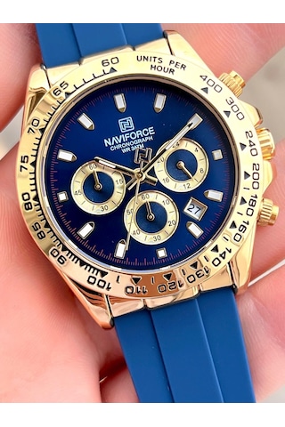 Naviforce Silikon Kordon İç Fonksiyonları Aktif 3 Atm Suya Dayanıklı Erkek Kol Saati E.n8054.ls