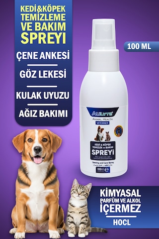 Kedi Köpek Göz, Kulak, Çene, Ağız Bakım Spreyi 100 Ml