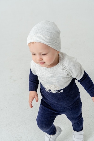 Babyhola Çocuk Teddy Bear Detay Kazak Pantolon Bere Triko Kışlık Takım 22113 Lacivert