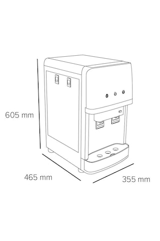 Mini Masaüstü Sıcak-soğuk Arıtmalı Su Sebili Pompalı Cs07 Mini 10" 10"