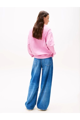 Tommy Jeans Tjw Rlx Gradıent Flag Crew Kadın Pembe Kazak Dw0dw21396u06 Pembe