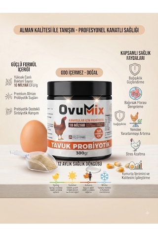 Tavuklar İçin Probiyotik Çok Güçlü 10 Milyar Yararlı B akteri Tüm