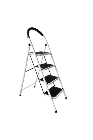 4 Basamaklı Katlanır Merdiven Kaymaz Geniş Basamaklı Ev & Mutfak Tipi 150 Kg Kapasite Emniyetli 1 Adet
