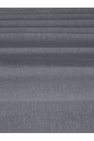 Keten Görünümlü Ekstrafor Büzgülü Koyu Gri Yüksek Kalite Tül Perde Koyu Gri