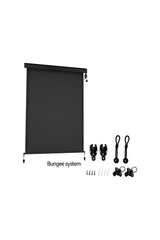 Hfambition Dış Mekan Kablosuz Rulman Perdeler İçin Sert Tutucu Bungee Uç Kapak Tamiri Seti 2 Adet, Siyah - Çivi Ve Tabanlı Aksesuarlar