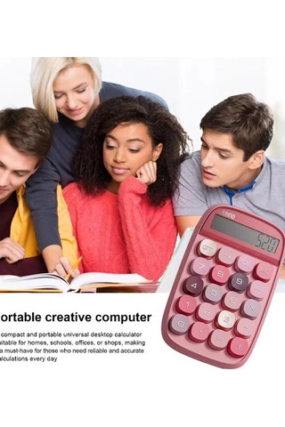 Zenvia Sevimli Kare Tuşlu 10 Haneli Ldc Ekran Hesap Makinası Yeşil Znv2026 Diğer