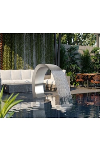 DEV PASLANMAZ 400x1000 mm Lüks Model Havuz Şelale AISI 316 Kalite