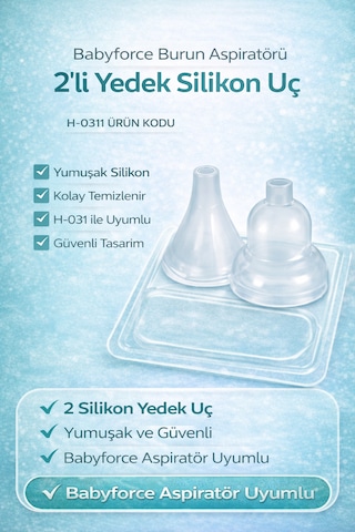 Babyforce BR-8820 Uyumlu 2'li Yedek Silikon Başlık